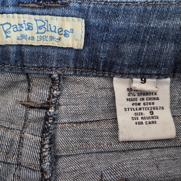 Paris Blues Flare Denim Stretch Women's Juniors Size 9 Y2K 2000s - Picture 8 of 8